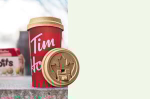 Tim Hortons Cutout Lid green